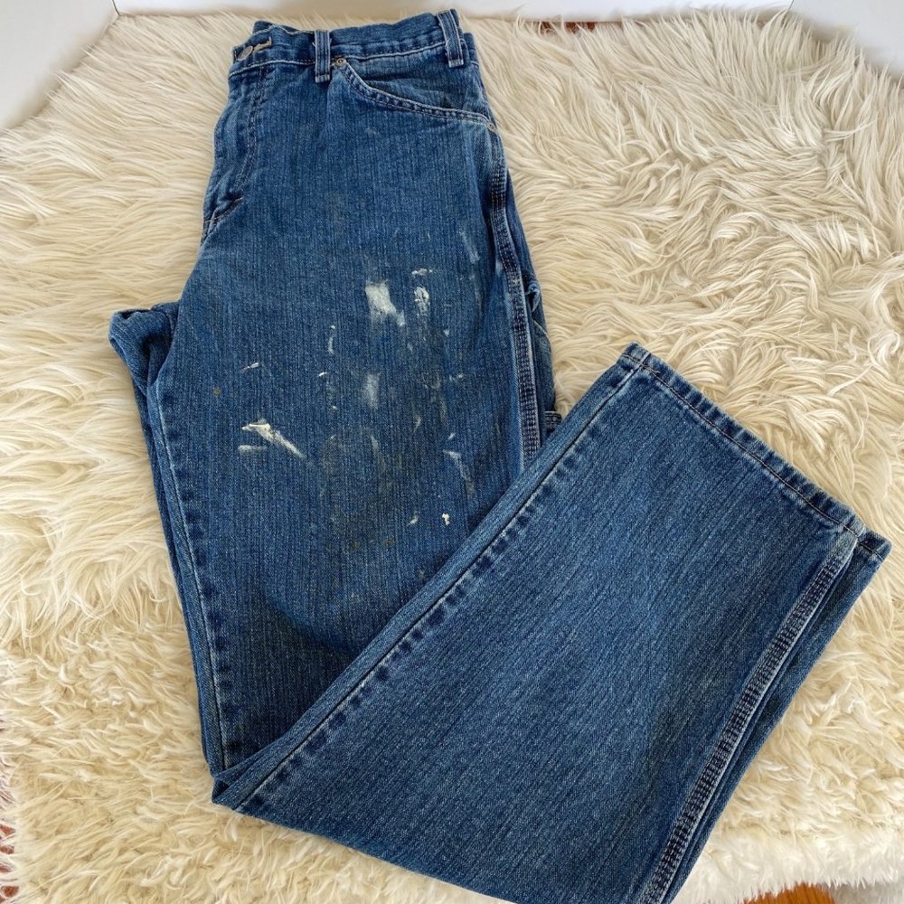 Dickies Mens‎ Relaxed Straight Fit Carpenter Workwear Denim Jeans Size 32x32